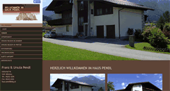 Desktop Screenshot of haus-pendl.at